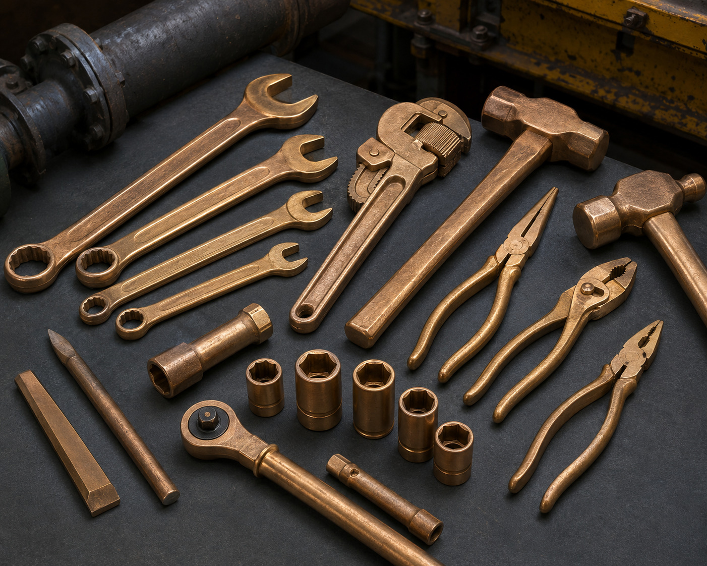 Beryllium-Copper & Aluminium-Bronze Non-Sparking Tools