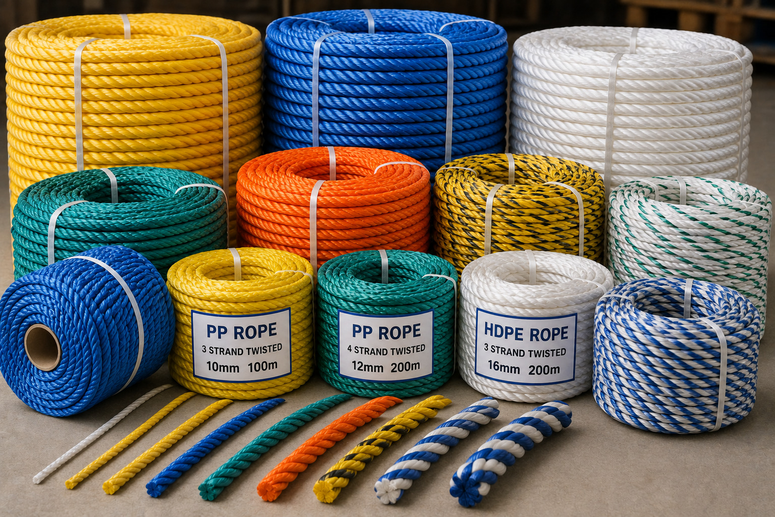 PP & HDPE Twisted Ropes