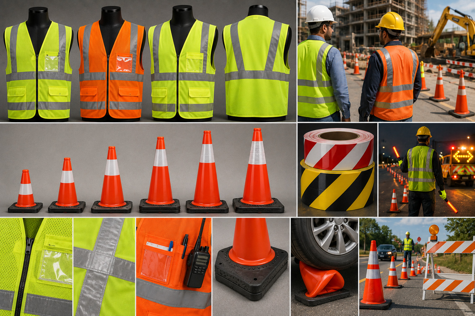 Reflective Vests & Traffic Cones
